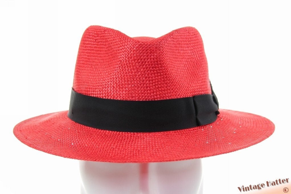 stro panama hoed Stetson Traveller rood 56, 58 en 61,5 Nieuw, Stetson, Hoed, Nieuw, Ophalen of Verzenden