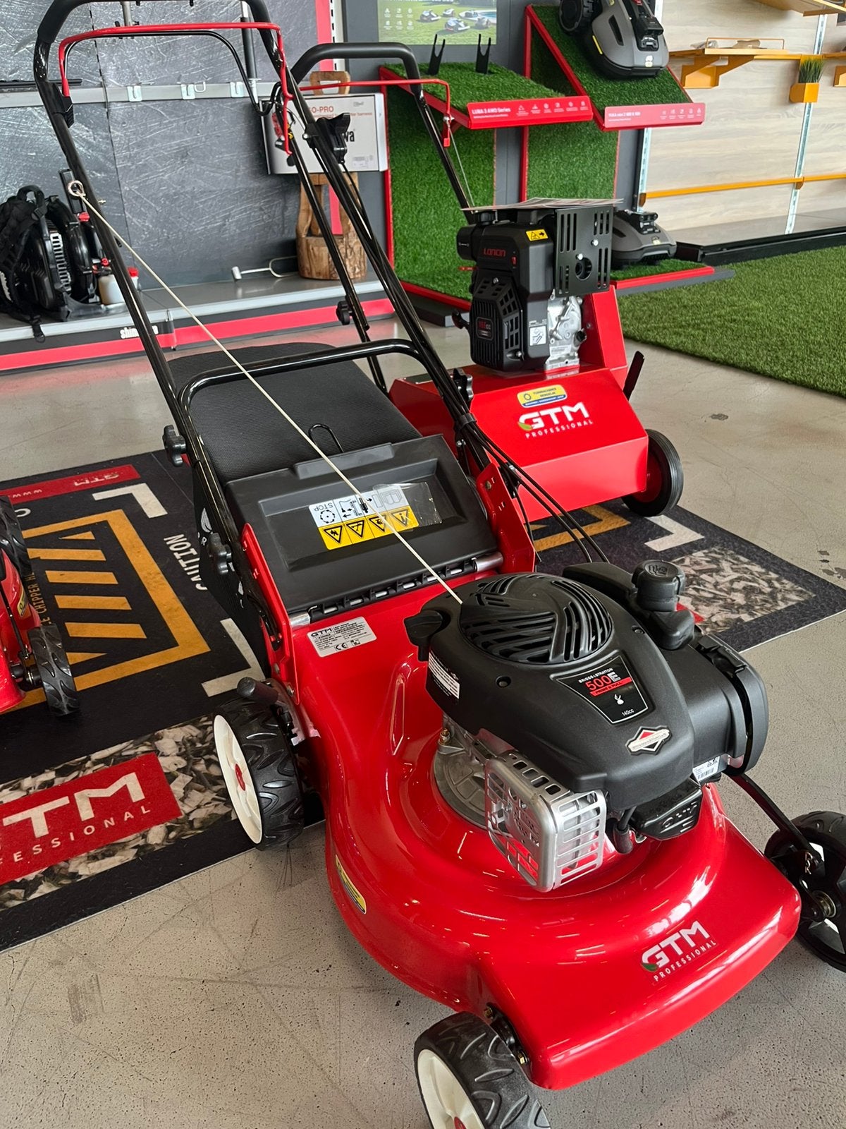 Showroom actie deze Gtm Professional grasmaaier 46 cm, Tuin en Terras, Ophalen, Cirkelmaaier, Nieuw, 40 t/m 49 cm