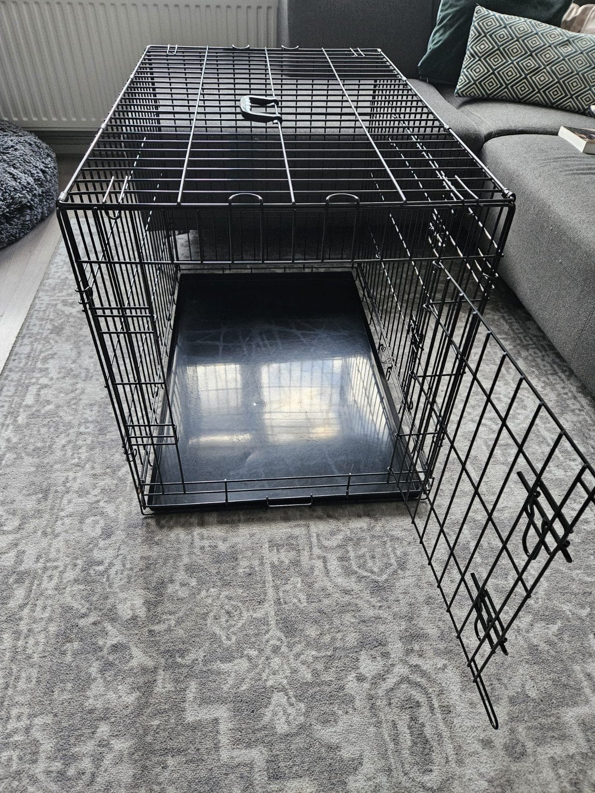 Adori hondenbench 91x58x66 cm met divider – 2 deuren, Dieren en Toebehoren, Adori, Ophalen, Gebruikt, Overige typen