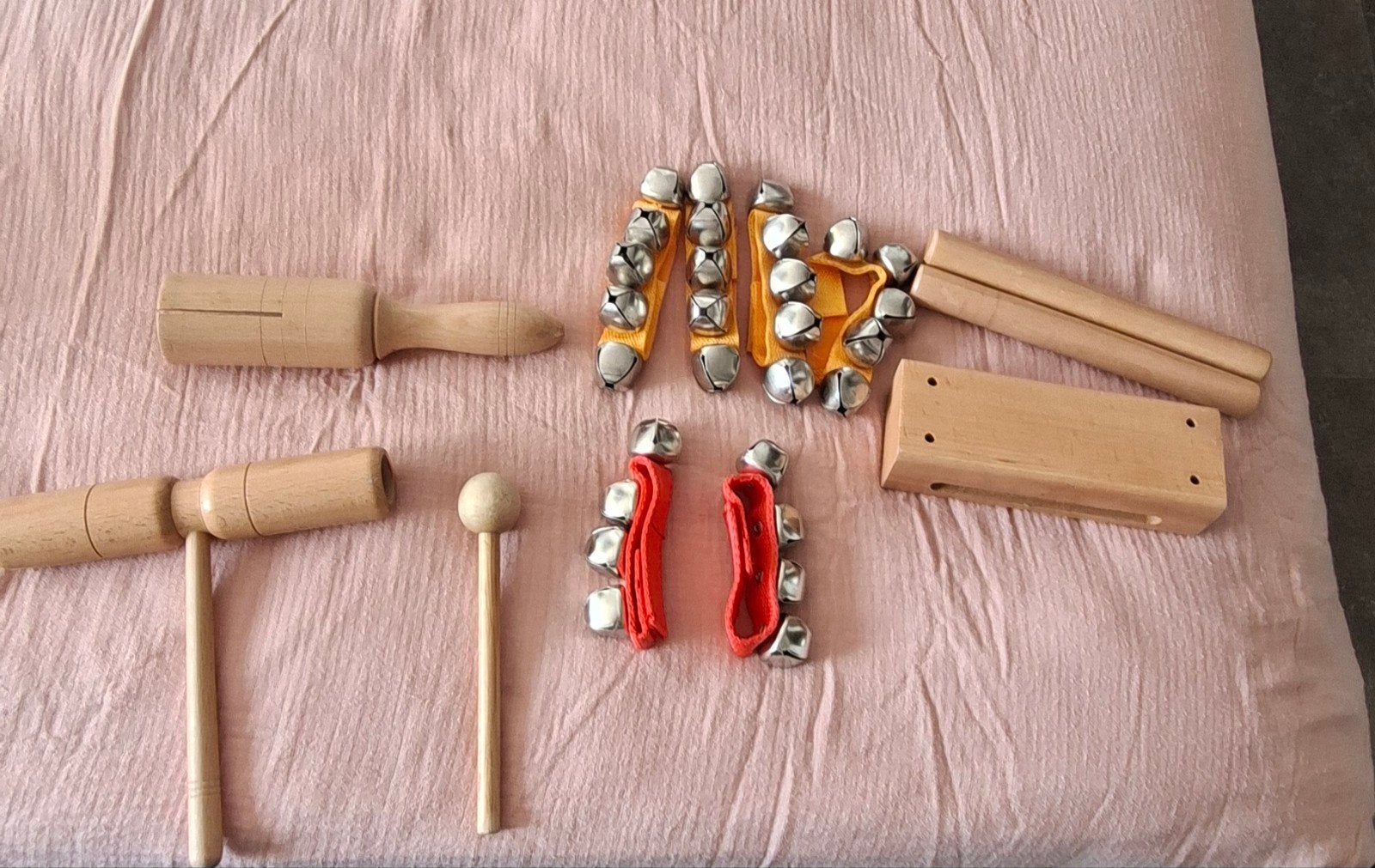 Percussie muziekinstrumenten set, Ophalen of Verzenden, Gebruikt, Overige soorten