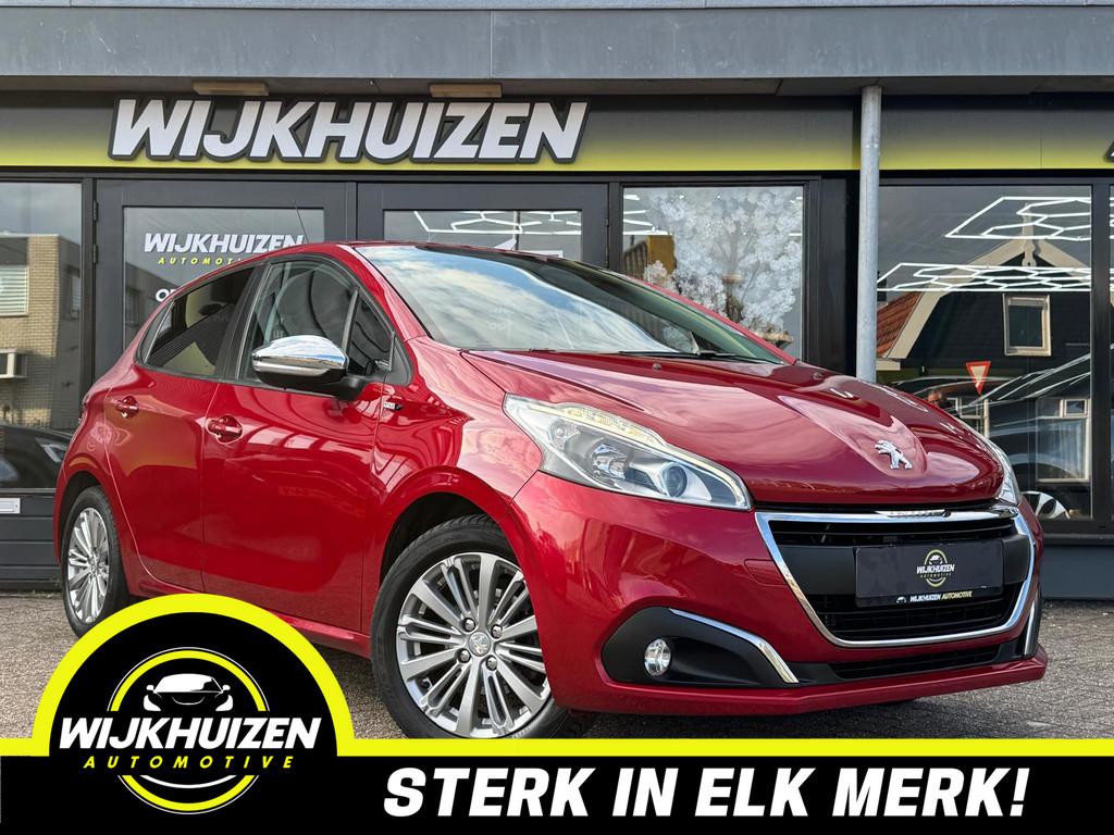 Peugeot 208 1.2 PureTech GT-line met Led ! Cruise ! 16 Inch, Voorwielaandrijving, Stof, Gebruikt, Zwart