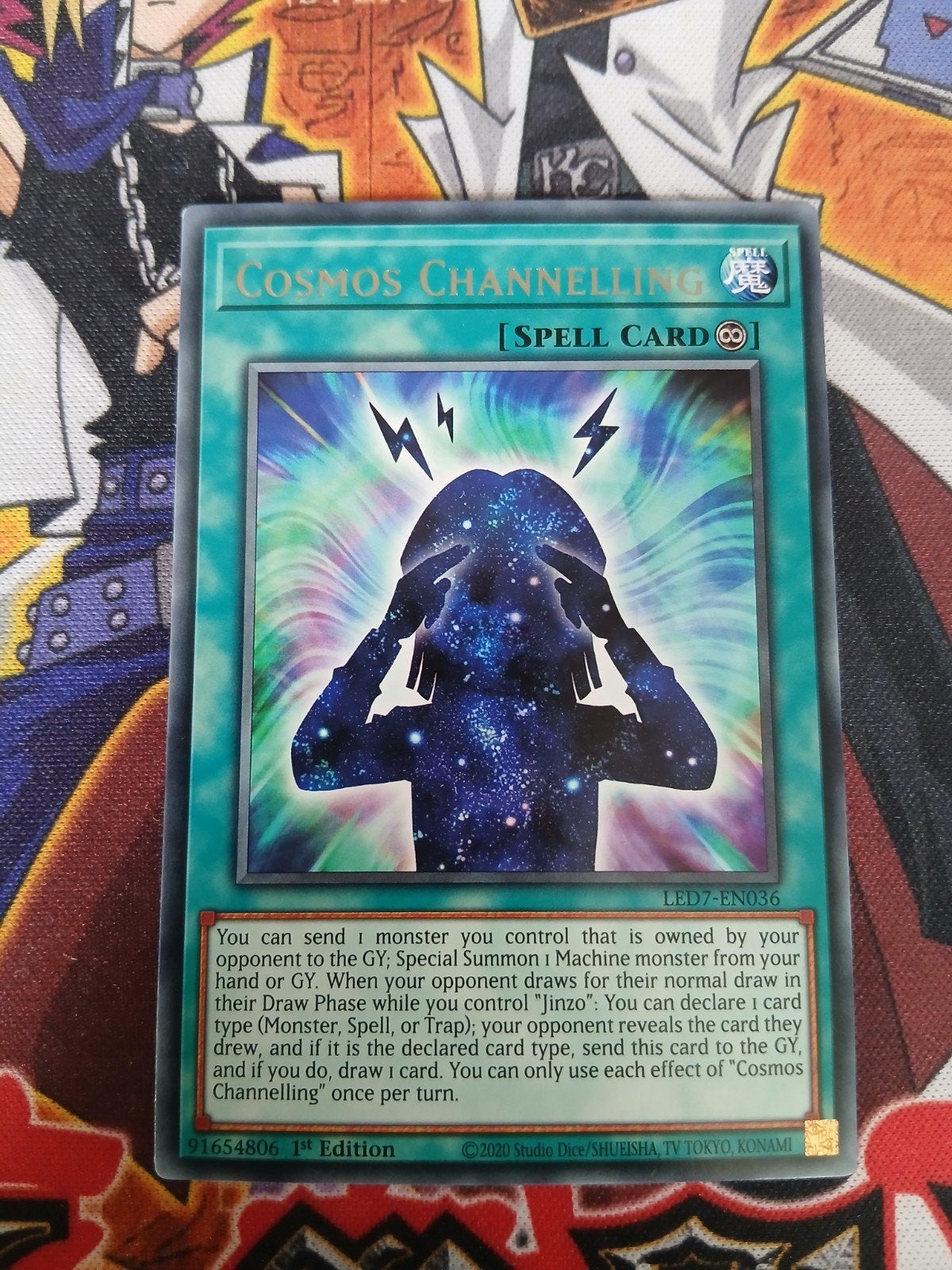 Cosmos Channeling - Rare LED7 - Yu-Gi-Oh, Ophalen, Zo goed als nieuw