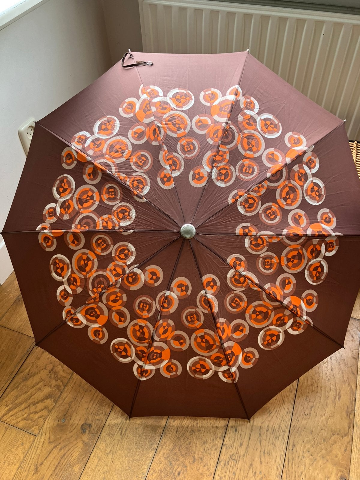 Jaren '70 Opvouwbare Paraplu Retro Space Age /MOD Design, Ophalen of Verzenden, Zo goed als nieuw