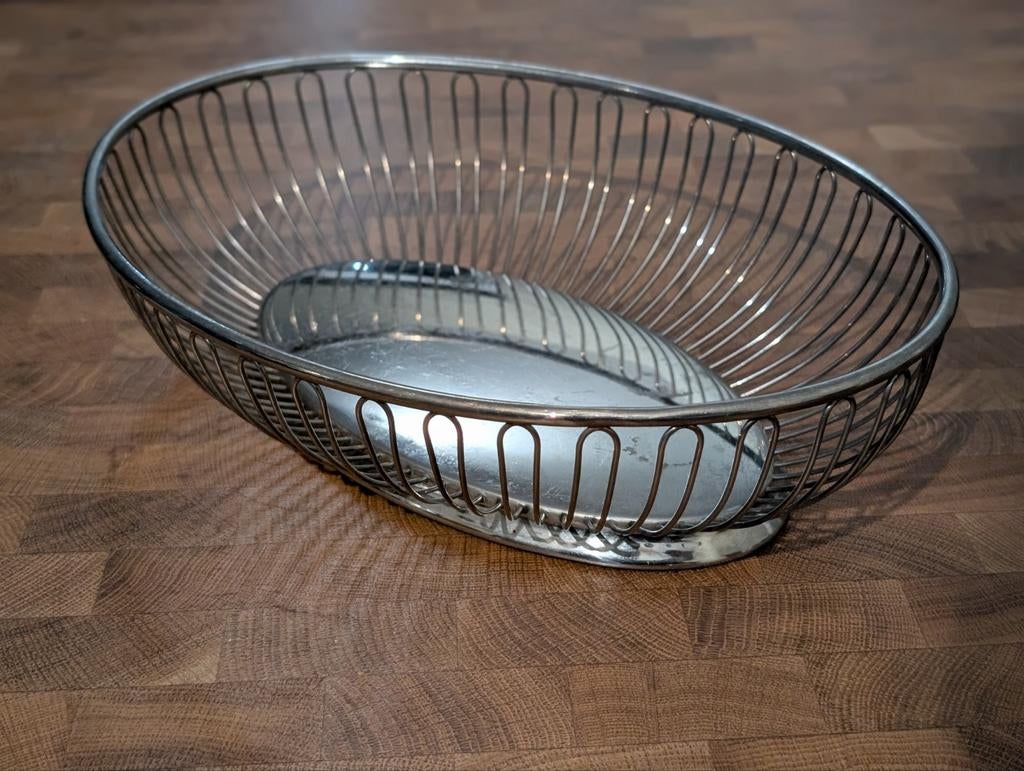 Vintage Alessi schaal - Ovaal draadmandje, Ophalen of Verzenden