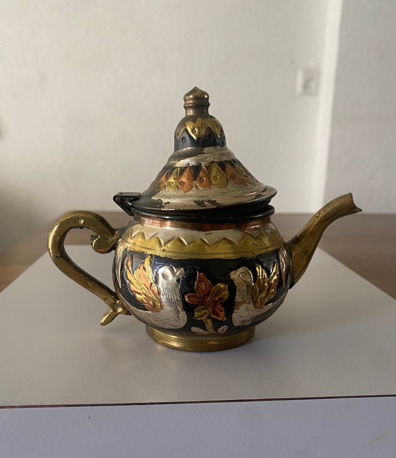 Marokkaanse theepot, metaal, koper, zilver, Antiek en Kunst, Ophalen of Verzenden