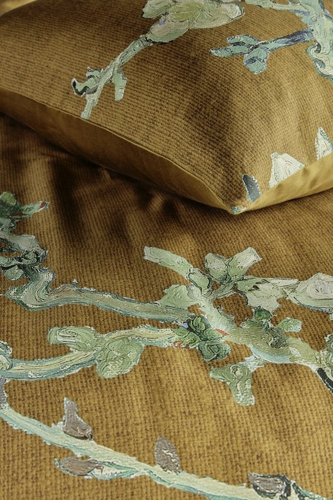Vincent van Gogh dekbedovertrek BLOSSOMING OKER SALE NIEUW, Huis en Inrichting, Slaapkamer | Beddengoed, Verzenden, Dekbedovertrek