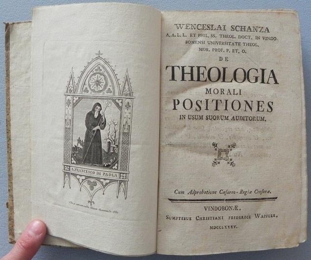 De theologia morali positiones in usum suorum auditorum. Wen, Ophalen of Verzenden