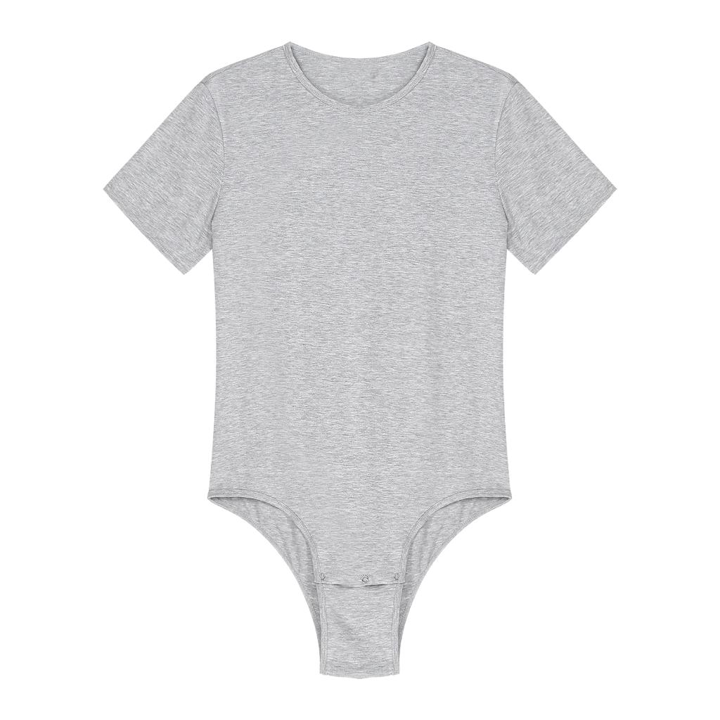 Grijze heren romper / volwassenen drukkruis baby luier pak, Verzenden, Grijs, Overige typen