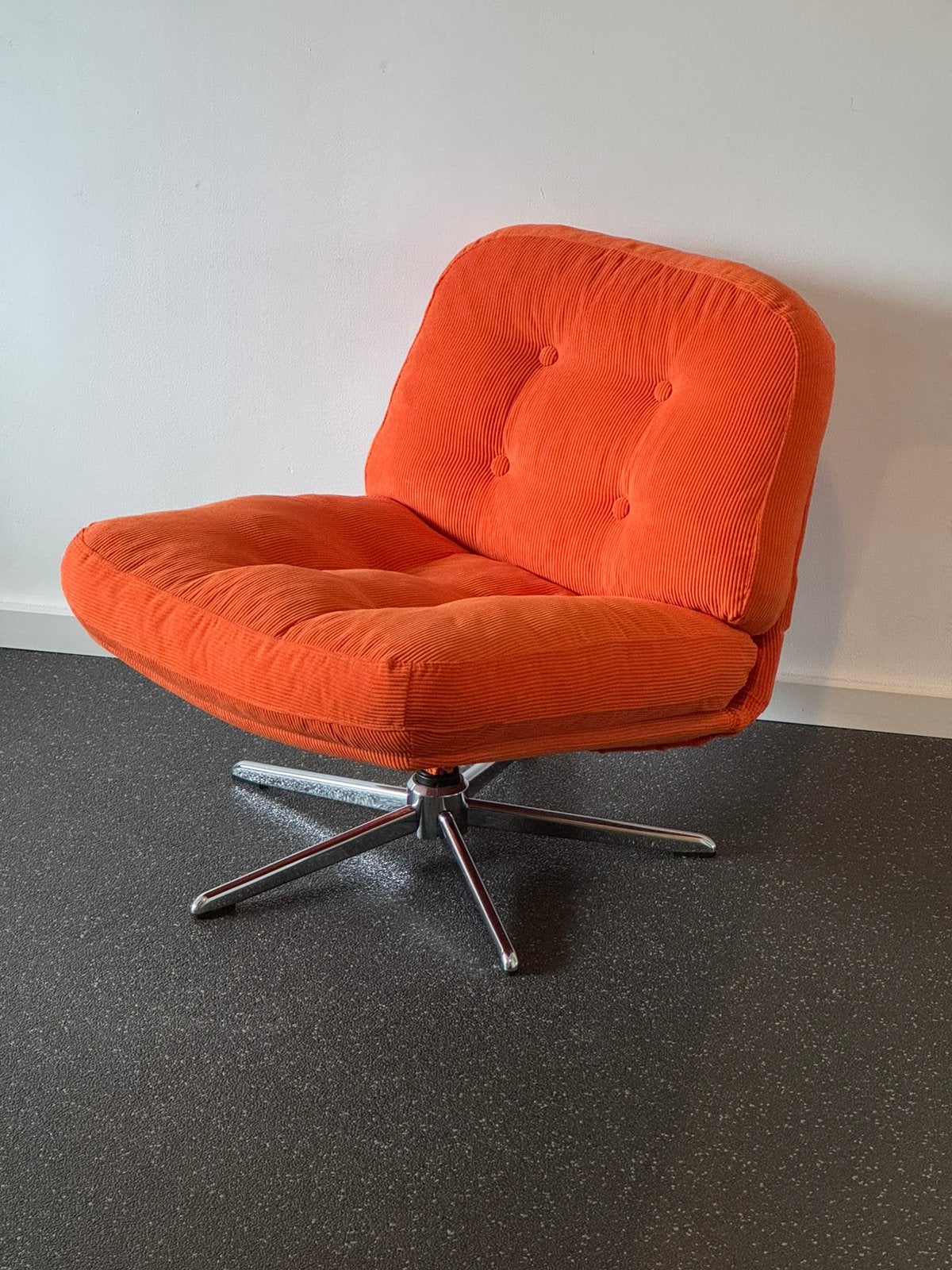 Ikea Dyvlinge oranje Fauteuil Draaistoel Loungestoel Relax, Ophalen, Zo goed als nieuw, Eén