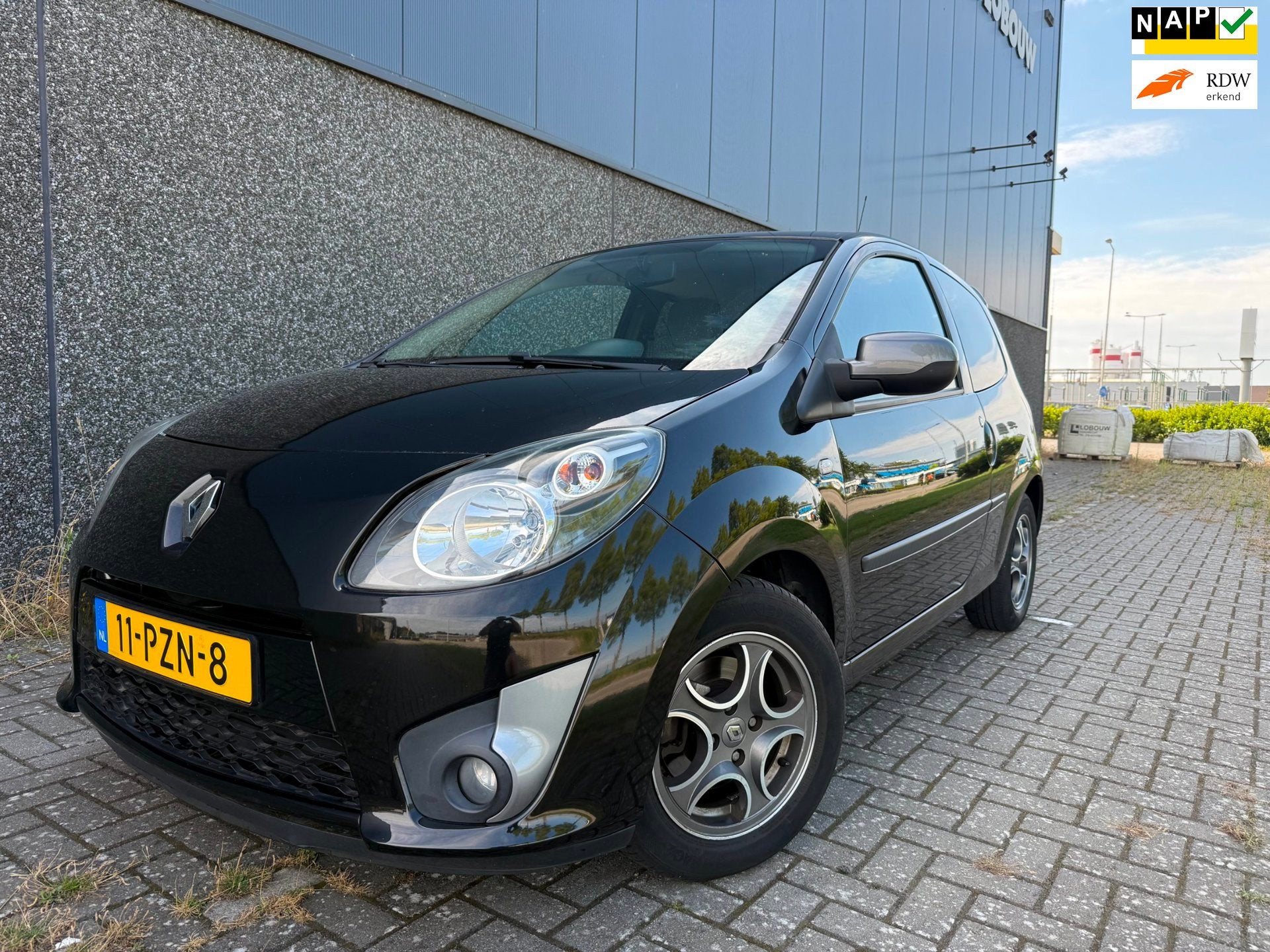Renault Twingo 1.2-16V Collection/Nieuwe D-Riem/AIRCO/Weinig, Auto's, Gebruikt, Zwart, 4 cilinders, 4 stoelen
