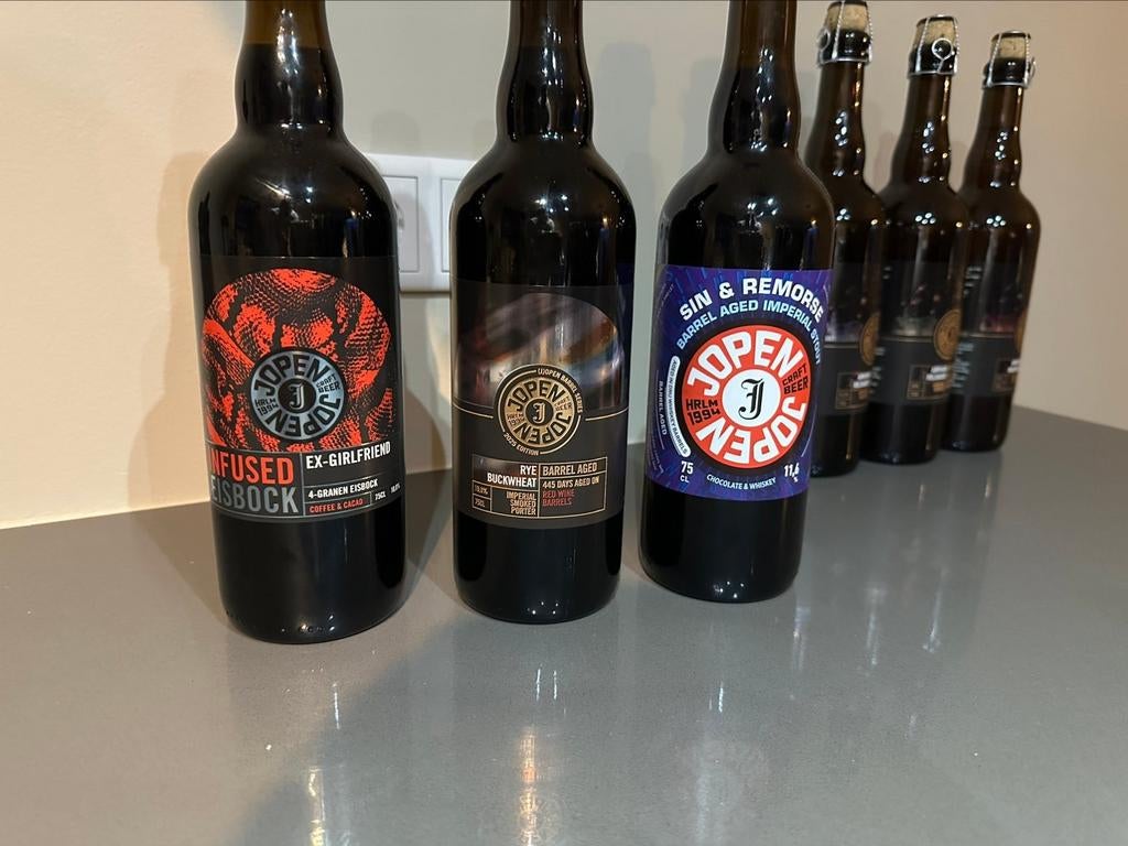 Verschillende Jopen bieren (o.a. barrel aged), Verzamelen, Ophalen of Verzenden, Nieuw, Flesje(s), Overige merken