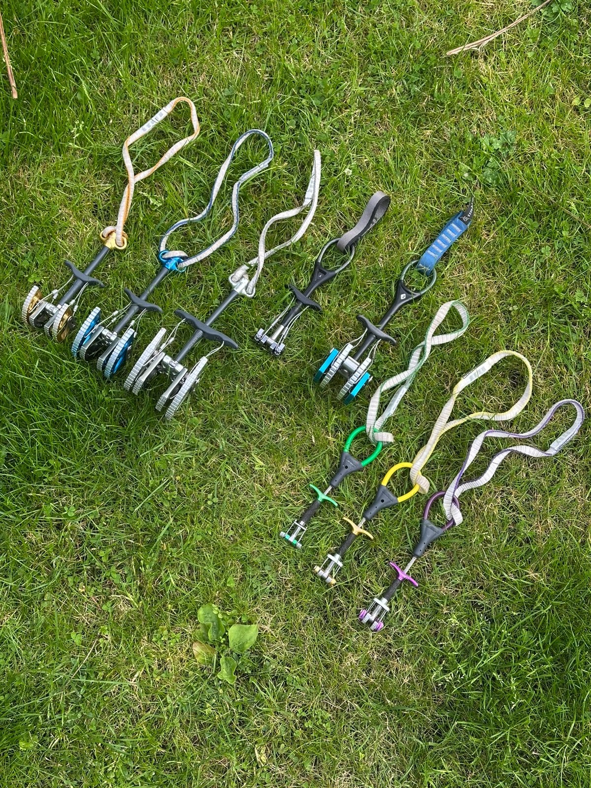 set klimcams 3x DMM Dragonfly, 3x DMM Dragon, 2x Bl Diamond, Sport en Fitness, Klimsport, Ophalen of Verzenden, Zo goed als nieuw
