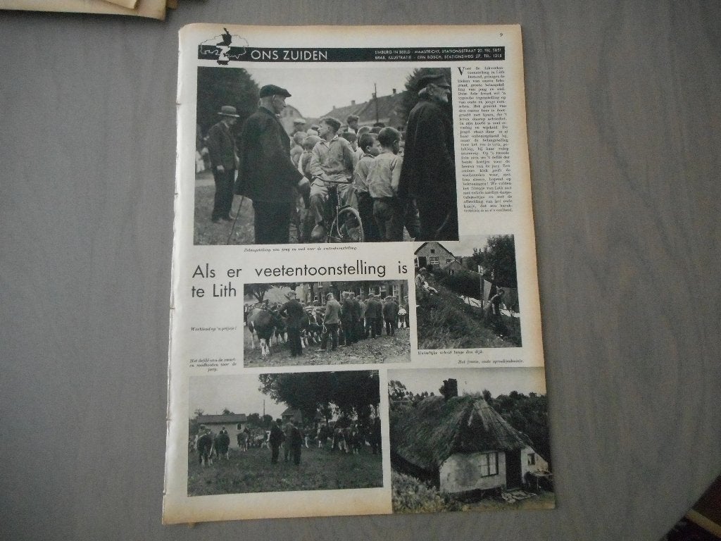 Lith. Veetentoonstelling. 1937., Ophalen of Verzenden, 1920 tot 1940, Nederland, Knipsel(s)