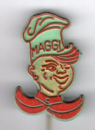 Maggi specerijen plastic speldje ( P_152 ), Verzamelen, Speldjes, Pins en Buttons, Verzenden, Zo goed als nieuw, Merk, Speldje of Pin