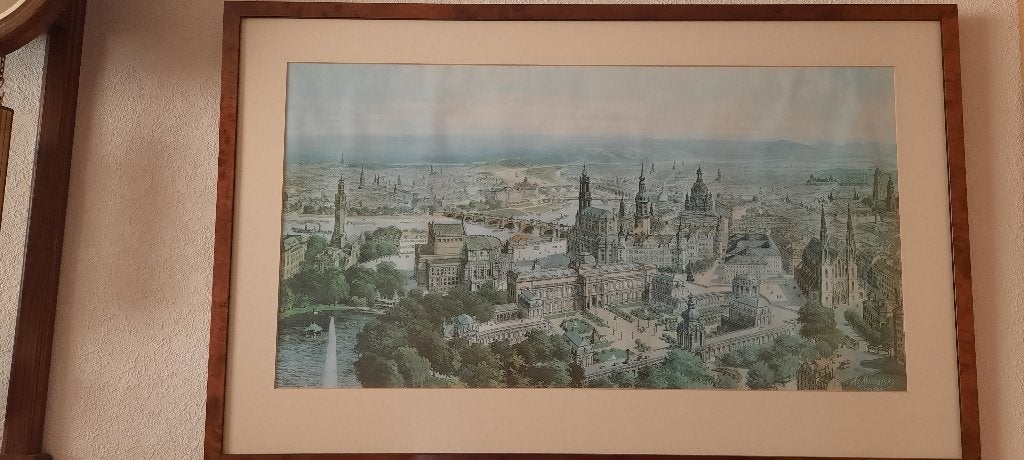 Prent Dresden Ad Michalsky, Gebruikt, Voor 1940, Prent, Buitenland