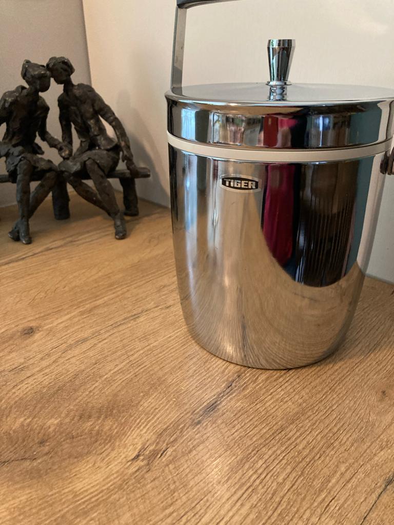Vintage Tiger IJsemmer - Chroom met handvat, Ophalen of Verzenden