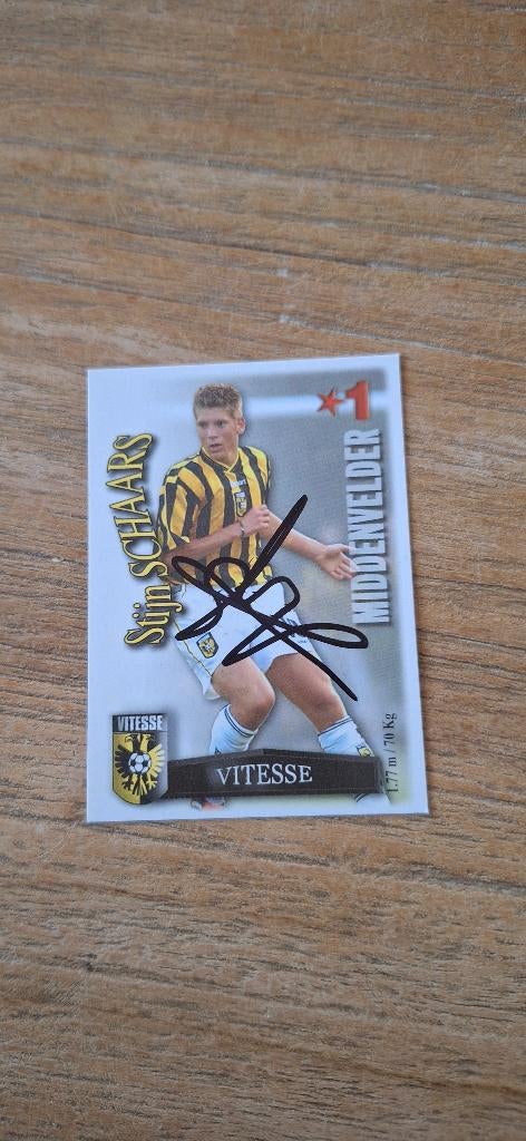 Trading card met handtekening; Stijn Schaars # Vitesse, Ophalen of Verzenden, Nieuw, Vitesse, Spelerskaart