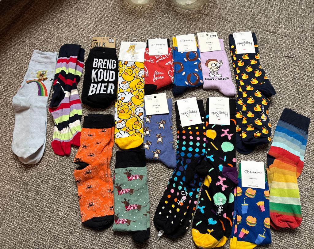 Diverse sokken Happy Socks, H&M, Chenxin, Ophalen of Verzenden, Nieuw, Overige maten, Overige kleuren