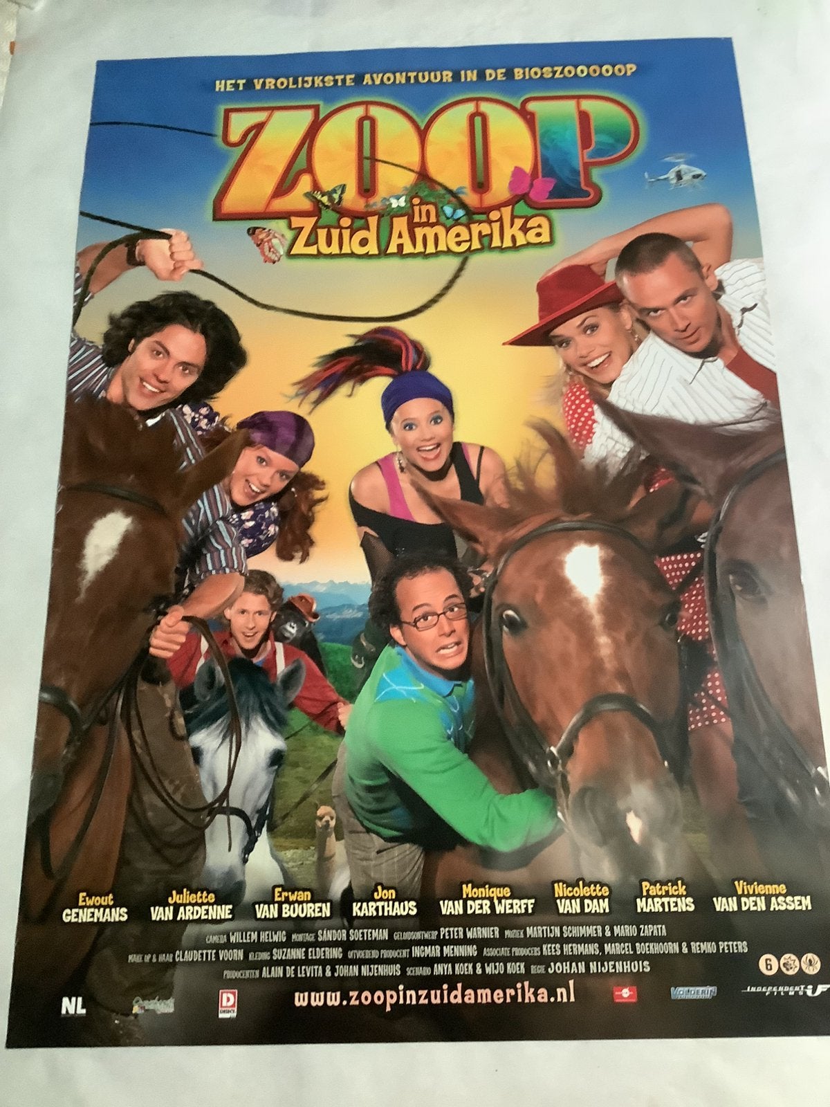 ZOOP IN ZUID AMERIKA   filmposter   70-100 cm, Ophalen of Verzenden, Zo goed als nieuw, A1 t/m A3, Film en Tv