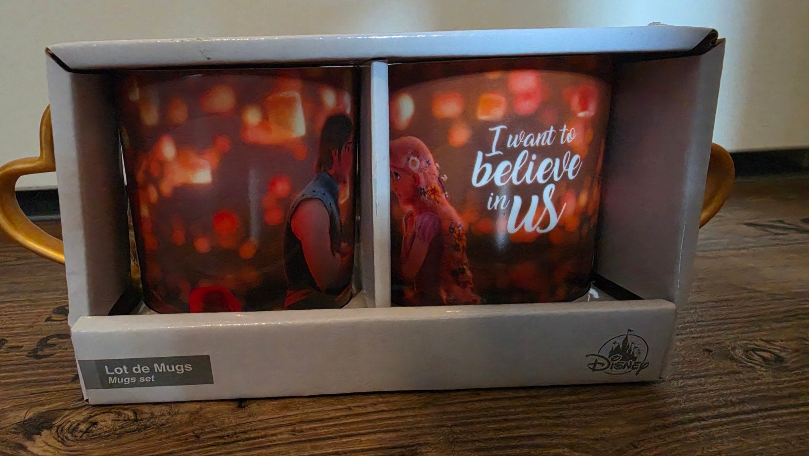 Disney Rapunzel en Flynn Rider Mokken Set - Nieuw, Ophalen of Verzenden, Overige figuren, Nieuw, Servies