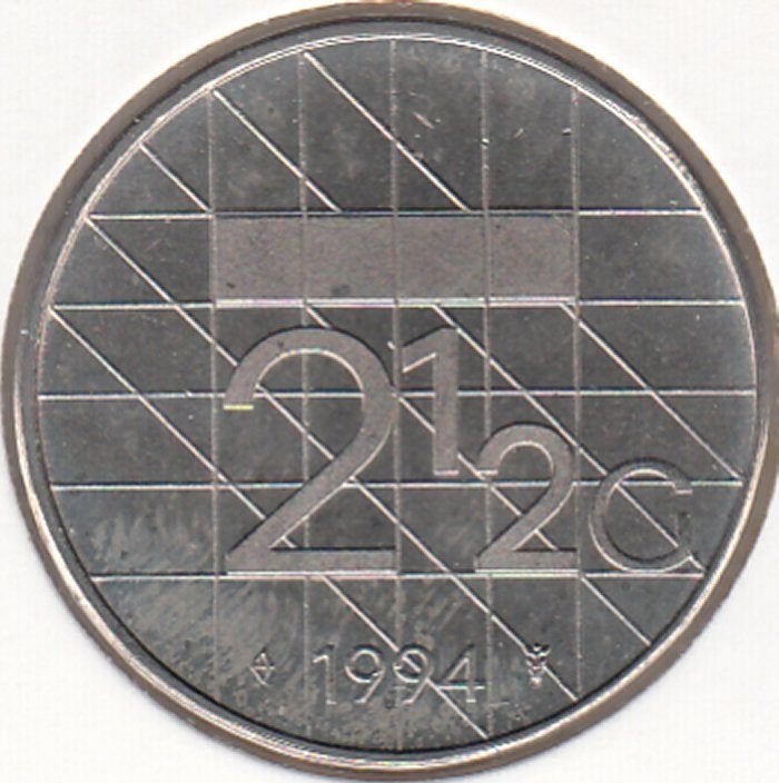 Nederland Rijksdaalder 1994 Beatrix UNC in munthouder, Ophalen of Verzenden, Koningin Beatrix, 2½ gulden, Losse munt