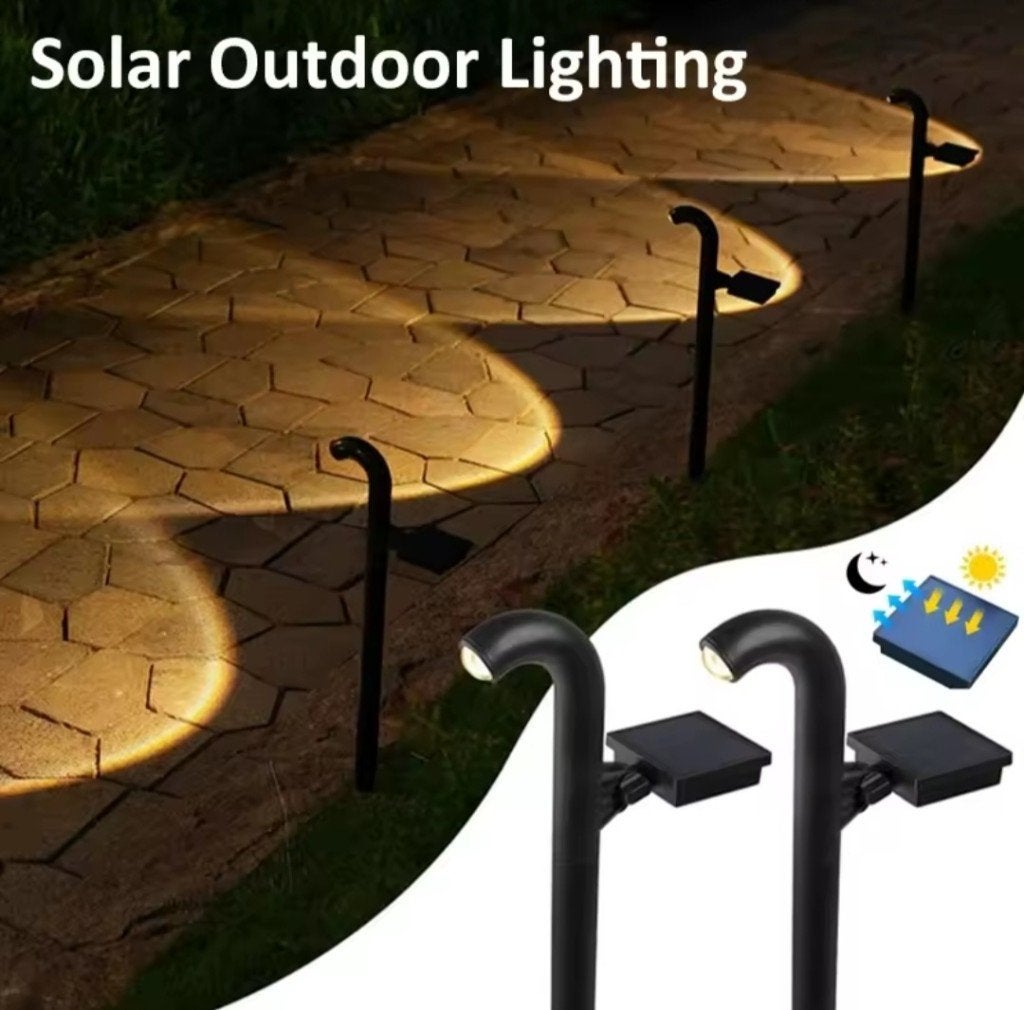 Outdoor staande Solar LED lamp (warm wit), Ophalen, Kunststof, Minder dan 100 cm, Nieuw