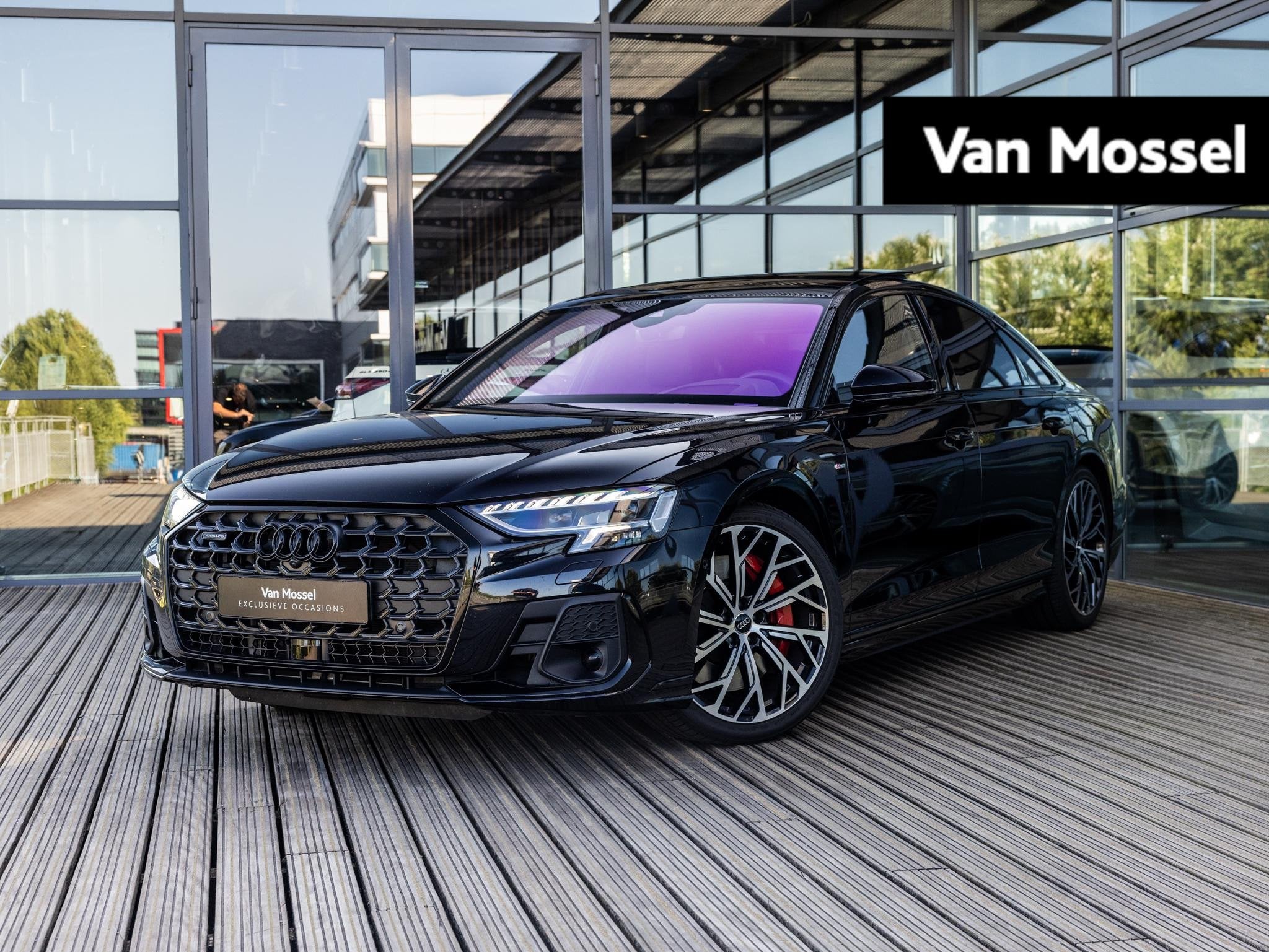 Audi A8 60 TFSI e quattro 462 PK | S-line l Adaptive Cruise, Auto's, Audi, 12 maanden, Gebruikt, 2995 cc, Zwart