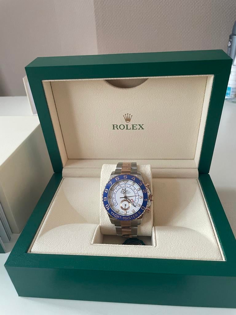 Rolex Yacht-Master II 116681 Rose Goud - Ongedragen - Full, Staal, Rolex, Polshorloge, Nieuw