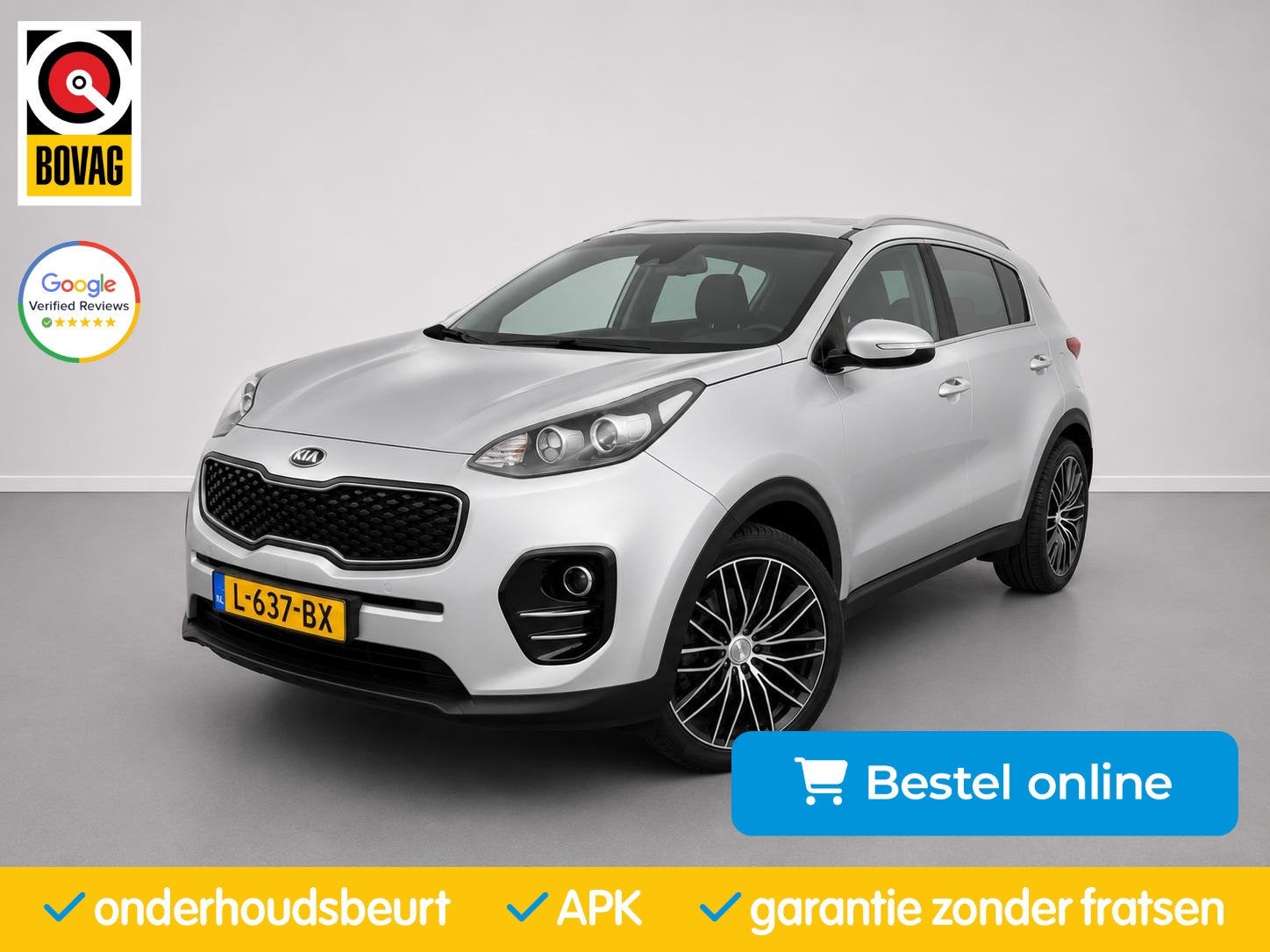 Kia Sportage 1.6 GDI ComfortLine| CruiseControl|Camera|PDC|S, Voorwielaandrijving, Gebruikt, 4 cilinders, Met garantie (alle)