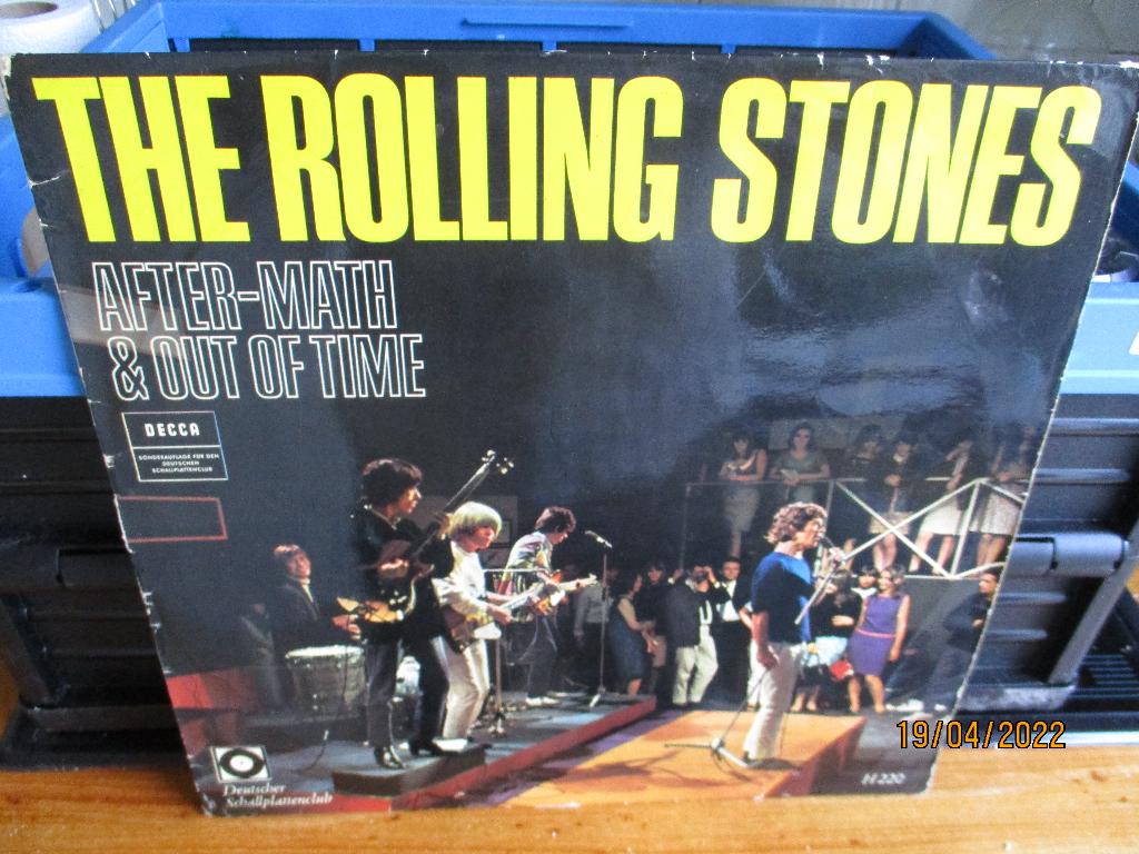 Rolling Stones LP "After-Math & Out Of Time" [DE-1e druk], Cd's en Dvd's, Vinyl | Rock, Gebruikt, Verzenden, Fotohoes, 1960 - 1969