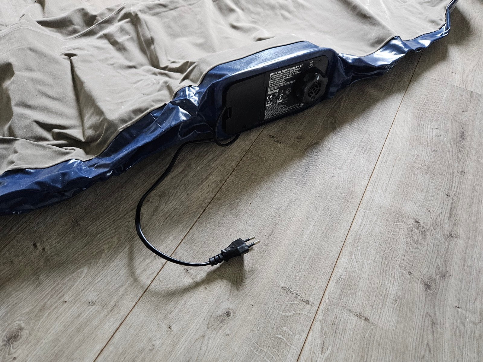 opblaas 2 persoons bed, Ophalen, Eenpersoons, Hout, 90 cm