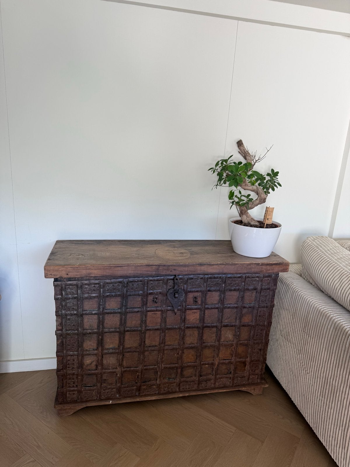 Antieke Houten india Kast/kist, Ophalen