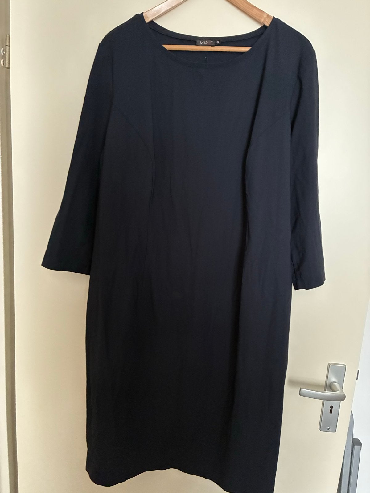 Moq donkerblauwe jurk maat 48, Kleding | Dames, Blauw, Maat 46/48 (XL) of groter, Ophalen of Verzenden, Zo goed als nieuw