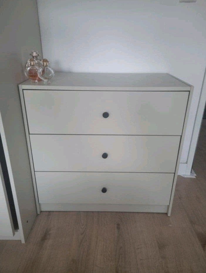 IKEA GURSKEN ladekast met 3 laden, lichtbeige, Ophalen, Overige materialen, Modern, Scandinavisch, 50 tot 100 cm