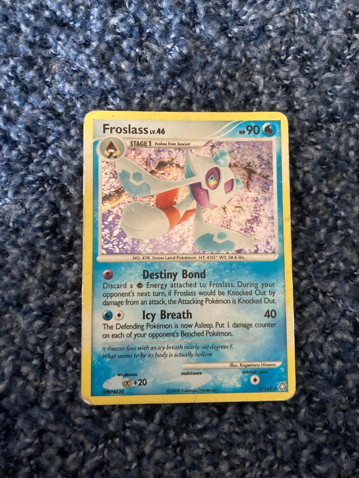 Pokémon Kaarten Bundel: Froslass, Magikarp, Krabby, Wailord, Verzenden, Gebruikt, Meerdere kaarten