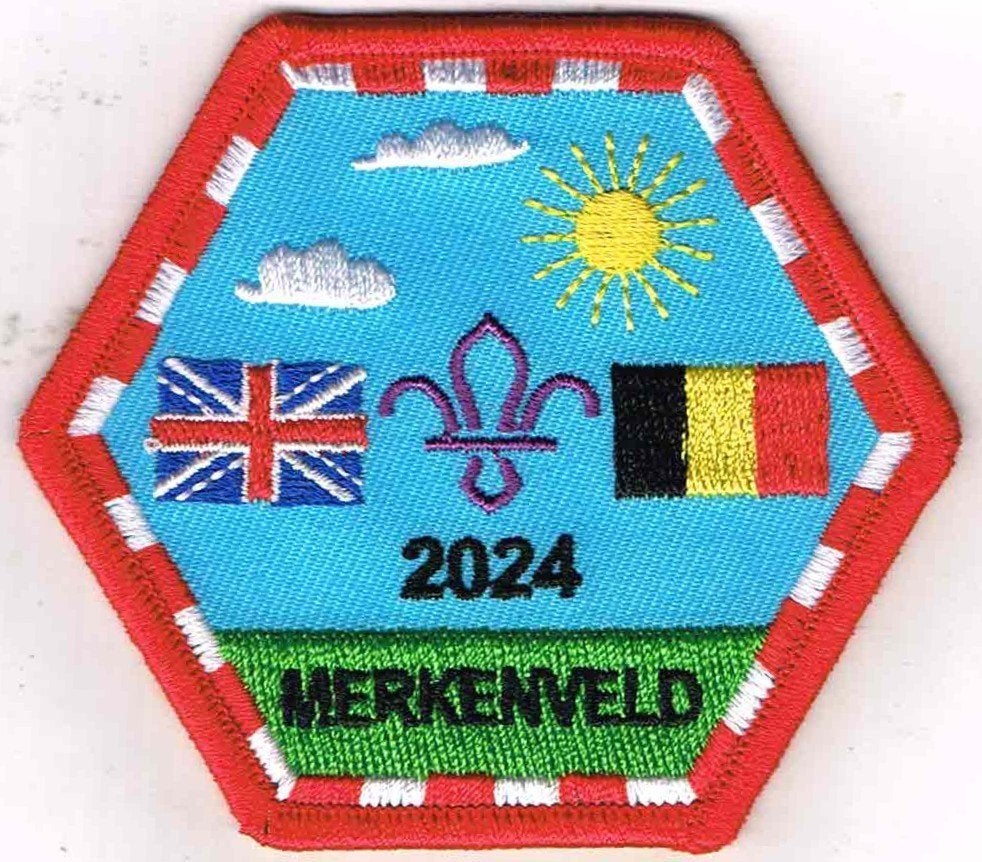 scouting Scoutcentrum Vlaanderen MERKENVELD, Verzamelen, Ophalen of Verzenden, Nieuw, Embleem, Speld of Insigne