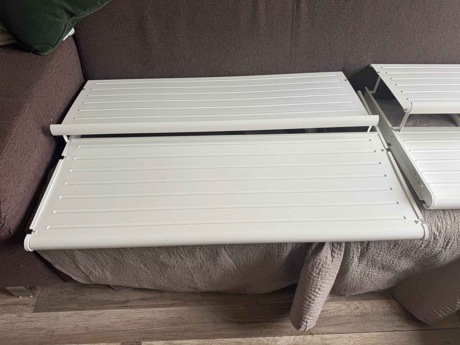 Witte uittrekbare schoenen planken (2 stuks) ikea komplement, Ophalen of Verzenden, Gebruikt