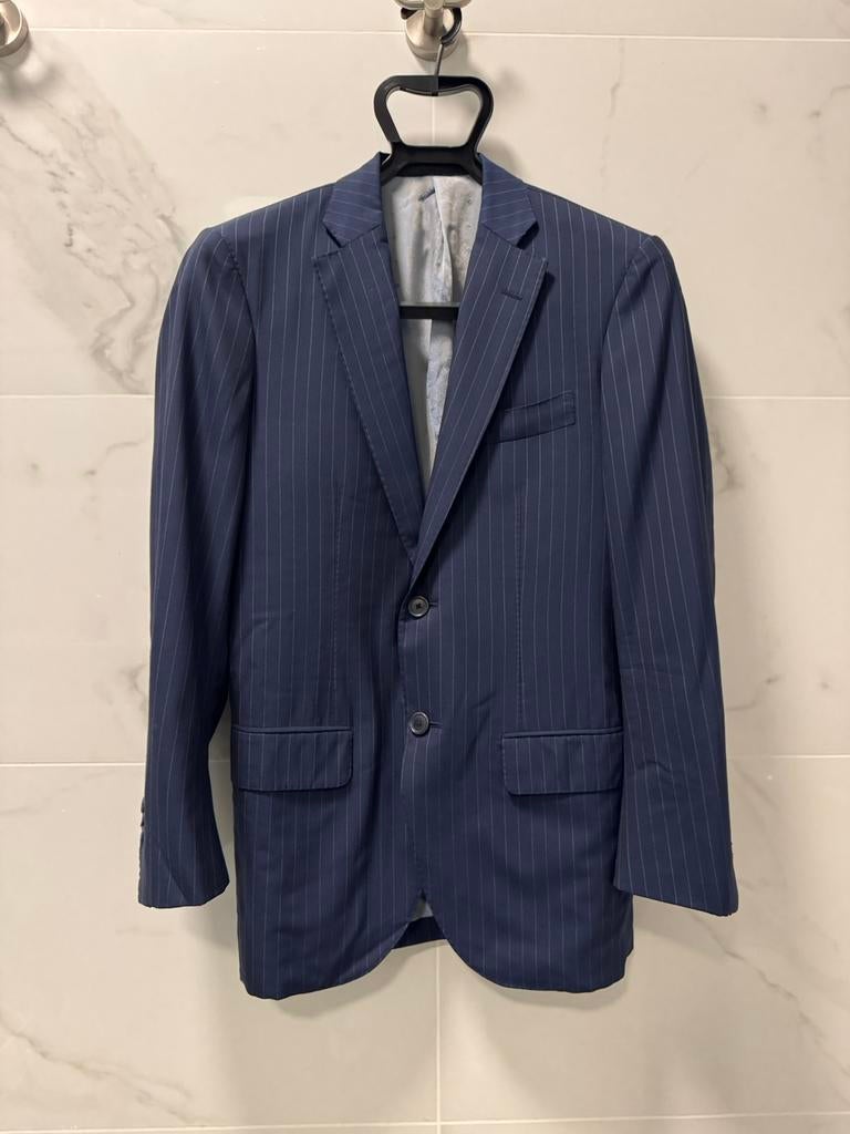 Ermenegildo Zegna Cool Effect Navy Pinstripe Jacket, Kleding | Heren, Kostuums en Colberts, Ophalen of Verzenden, Gedragen, Maat 46 (S) of kleiner
