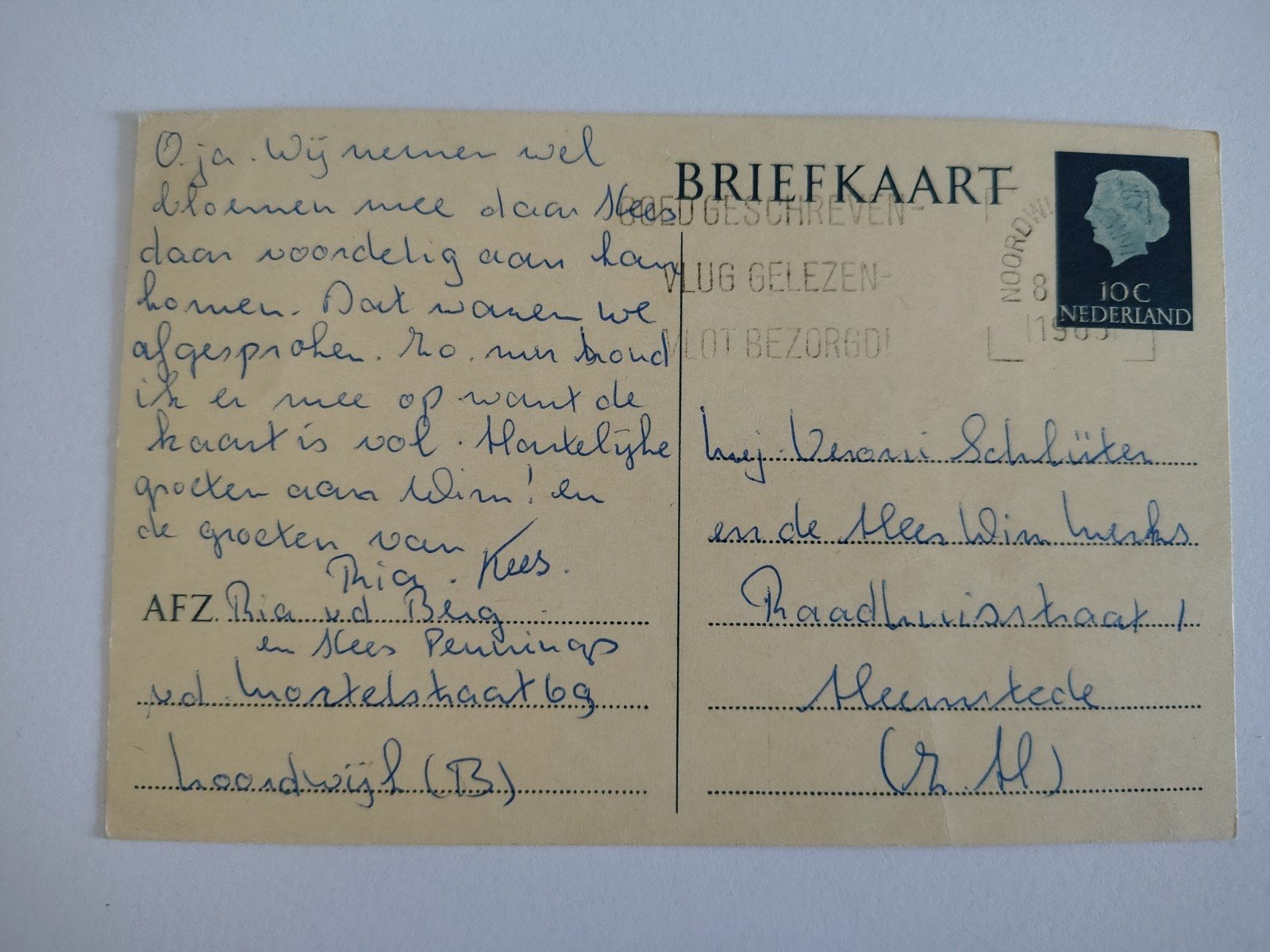 Nederland Postwaardestuk Geuzendam 330 [271] 10 cent, Postzegels en Munten, Ophalen of Verzenden