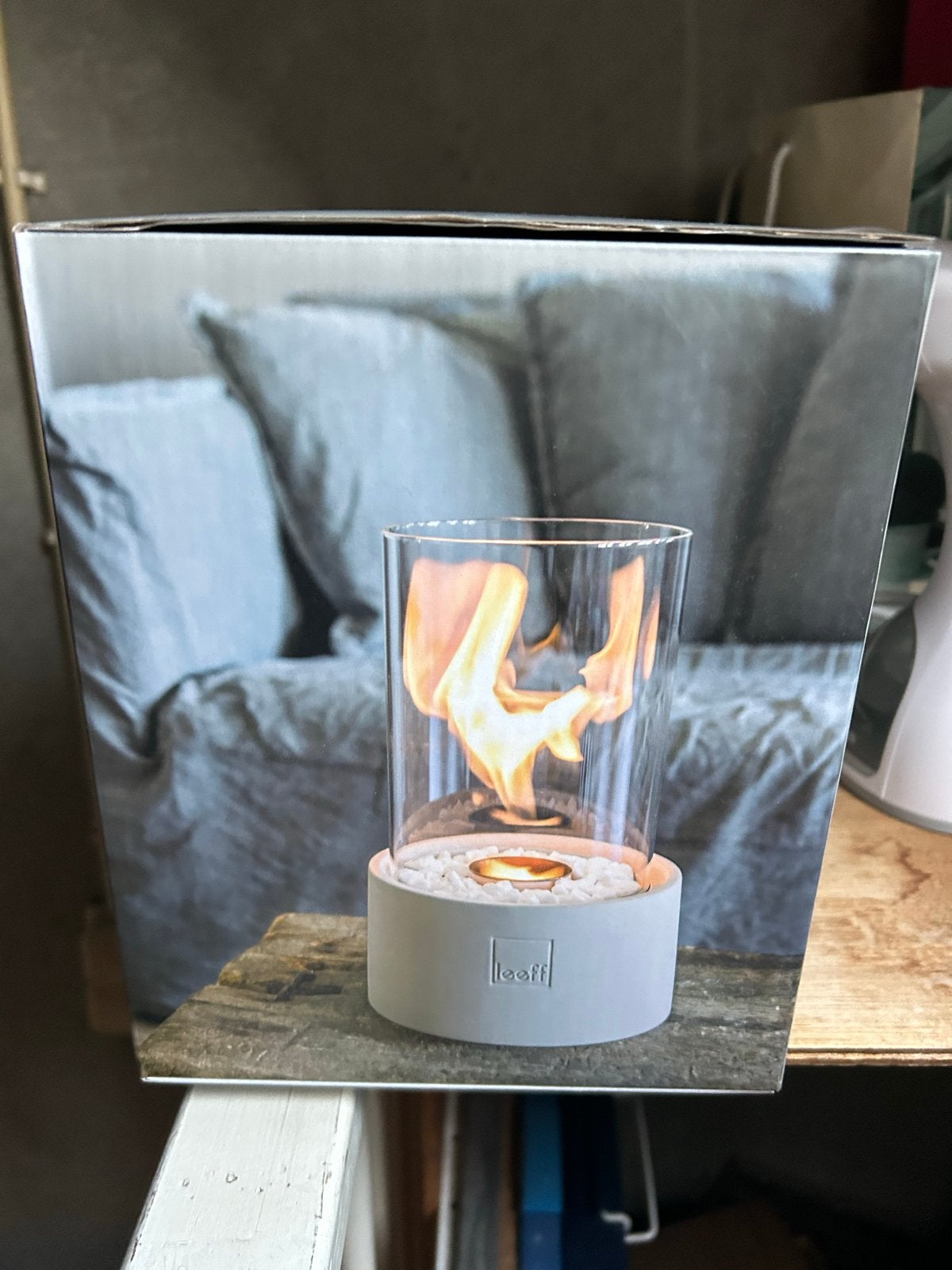 Leef bio-ethanol sfeerhaard - Nieuw in doos, Nieuw, Ophalen of Verzenden, Modern, Wit