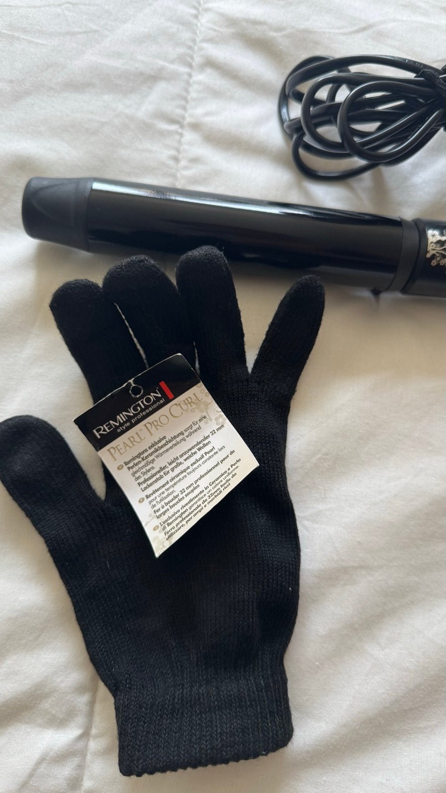 Remington Pearl Pro Curl krultang met hittebestendige handsc, Ophalen of Verzenden, Zo goed als nieuw, Haarverzorging