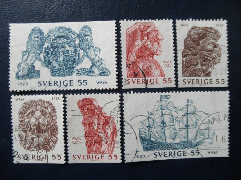 Postzegels Zweden 1969 oorlogsschip Wasa - cat.w. € 2,00., Ophalen of Verzenden, Zweden, Gestempeld