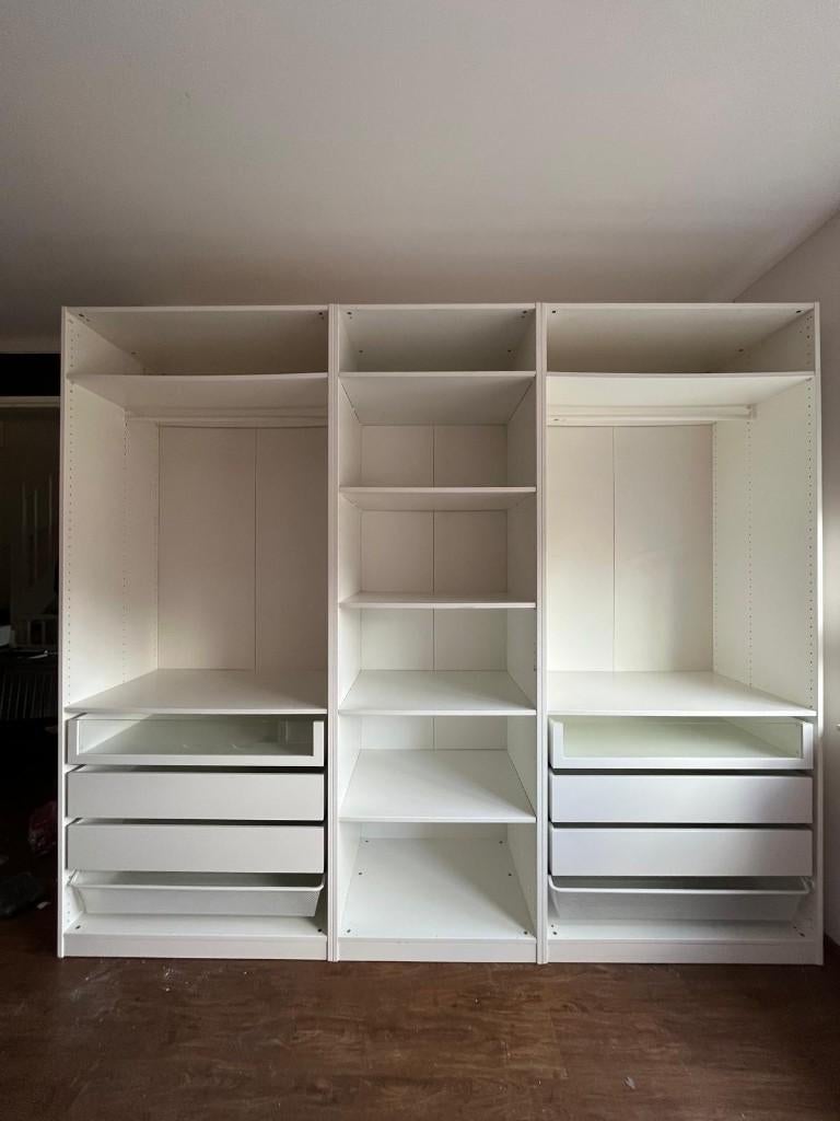 IKEA PAX kledingkast 275x58x236cm, Bezorg-/montageoptie, IKEA PAX, Gebruikt, Eikenhout, 200 cm of meer