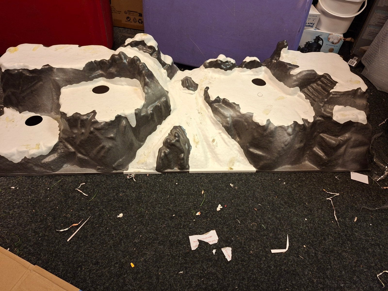 Grote berglandschap decoratie voor kerstdorp, Diversen, Ophalen, Gebruikt