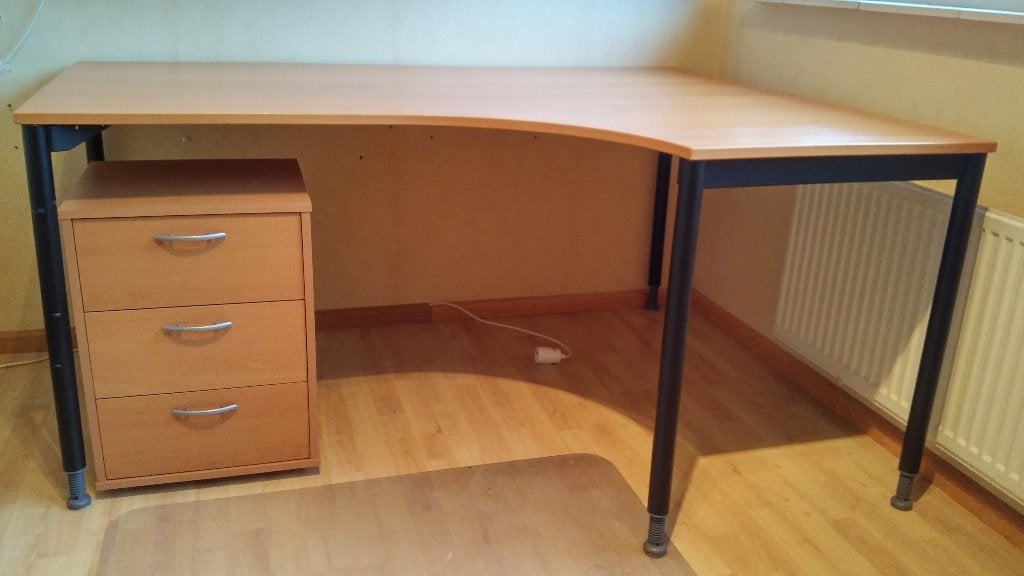 Mooie hoekbureau - NB - het linker deel - zie tekening, Ophalen, 160 cm, Gebruikt, Scandinavisch