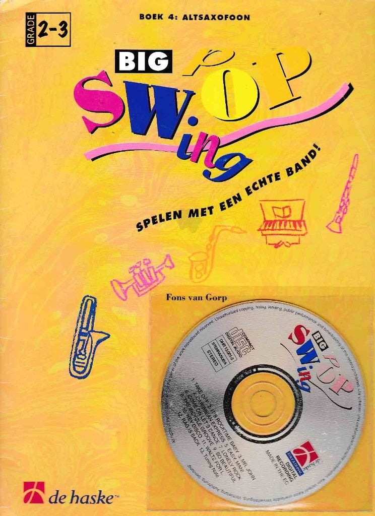 Big Swing Pop met CD altsax ( 707 ), Muziek en Instrumenten, Bladmuziek, Gebruikt, Saxofoon, Ophalen of Verzenden, Artiest of Componist