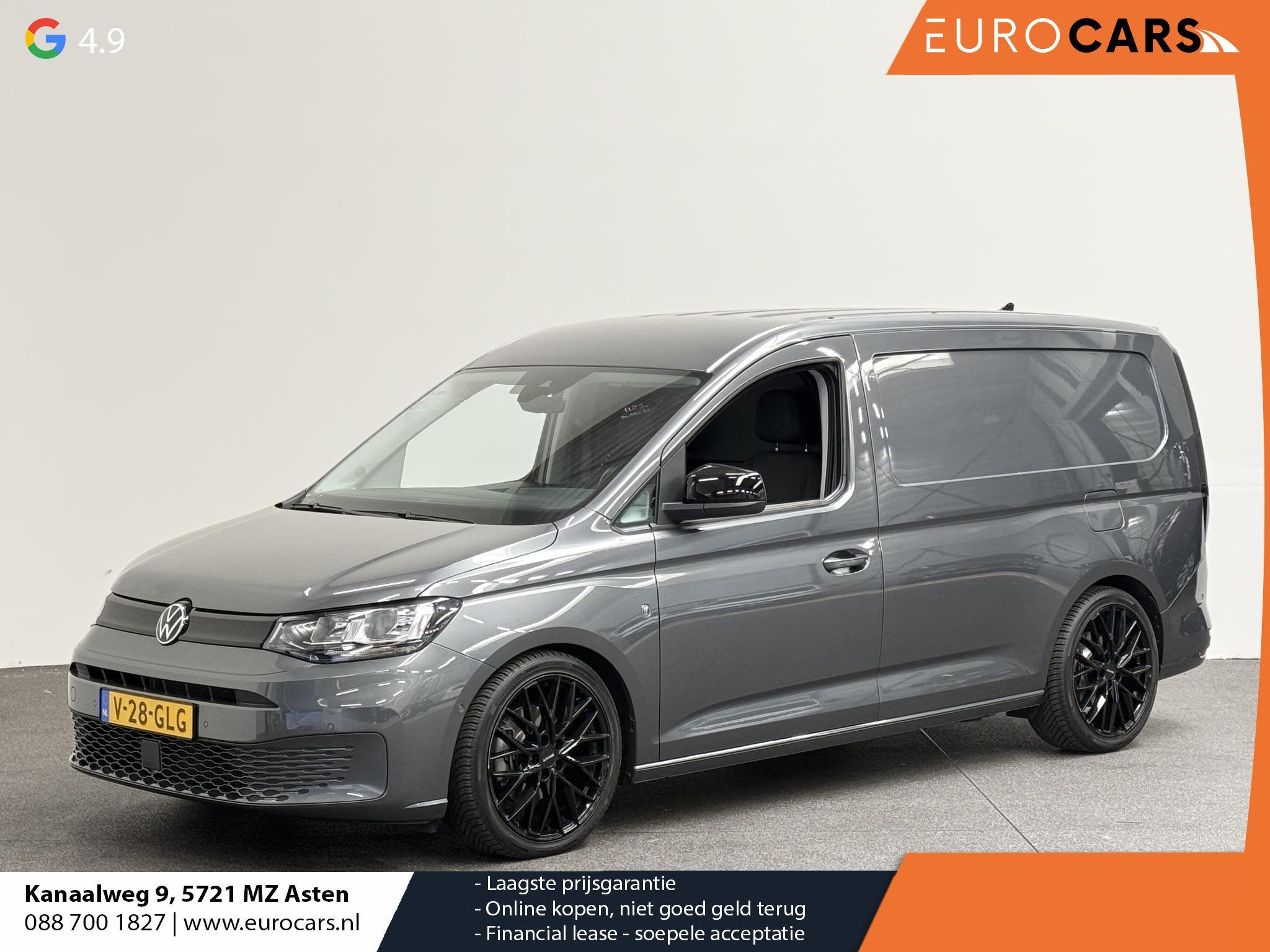 Volkswagen Caddy Cargo Maxi 2.0 TDI Aut. Style Airco Carplay, Stof, Gebruikt, Zwart, 4 cilinders