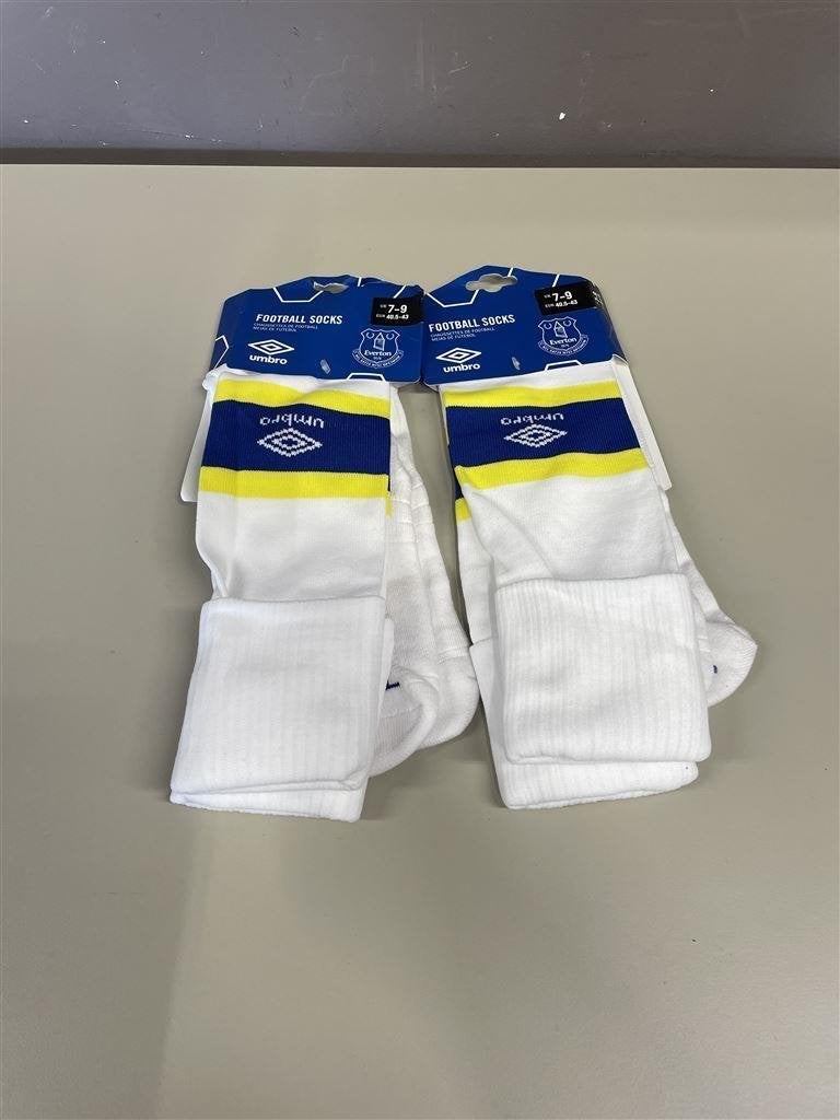 Everton voetbal sokken - umbro white socks 40,5 - 43, Maat XS of kleiner, Ophalen of Verzenden, Nieuw, Shirt