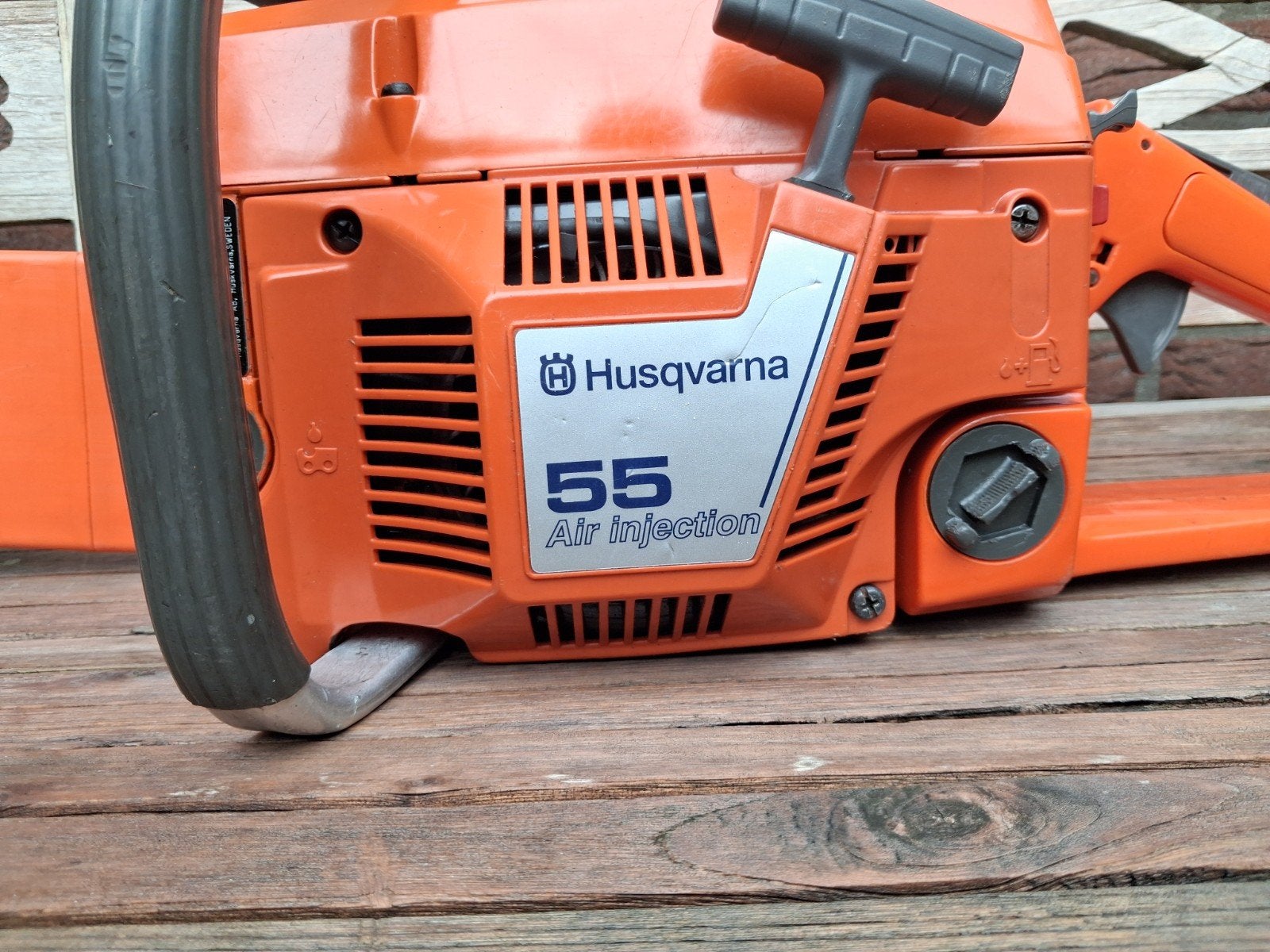 super mooie husqvarna  55 kettingzaag, Ophalen of Verzenden, Gebruikt, Overige soorten, HUSQVARNA