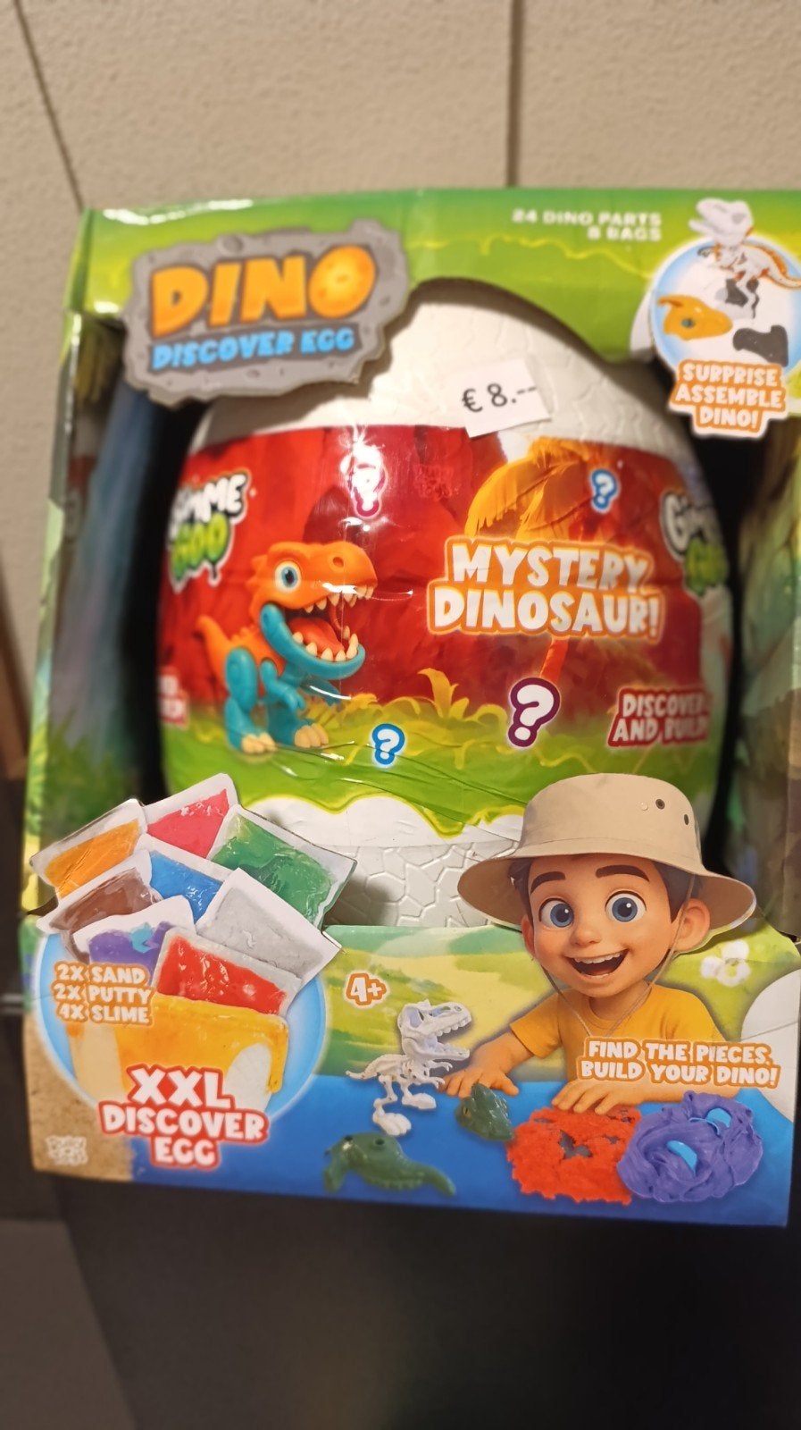 Gimme Goo XXL Dino Ontdek Ei - Bouw je eigen dinosaurus!, Ophalen of Verzenden, Nieuw